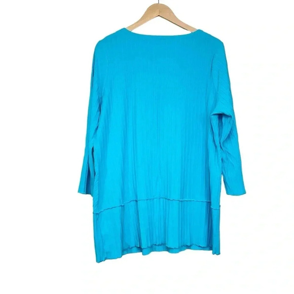 Soft Surroundings Blue Coastal Top Size Large - Picture 3 of 6